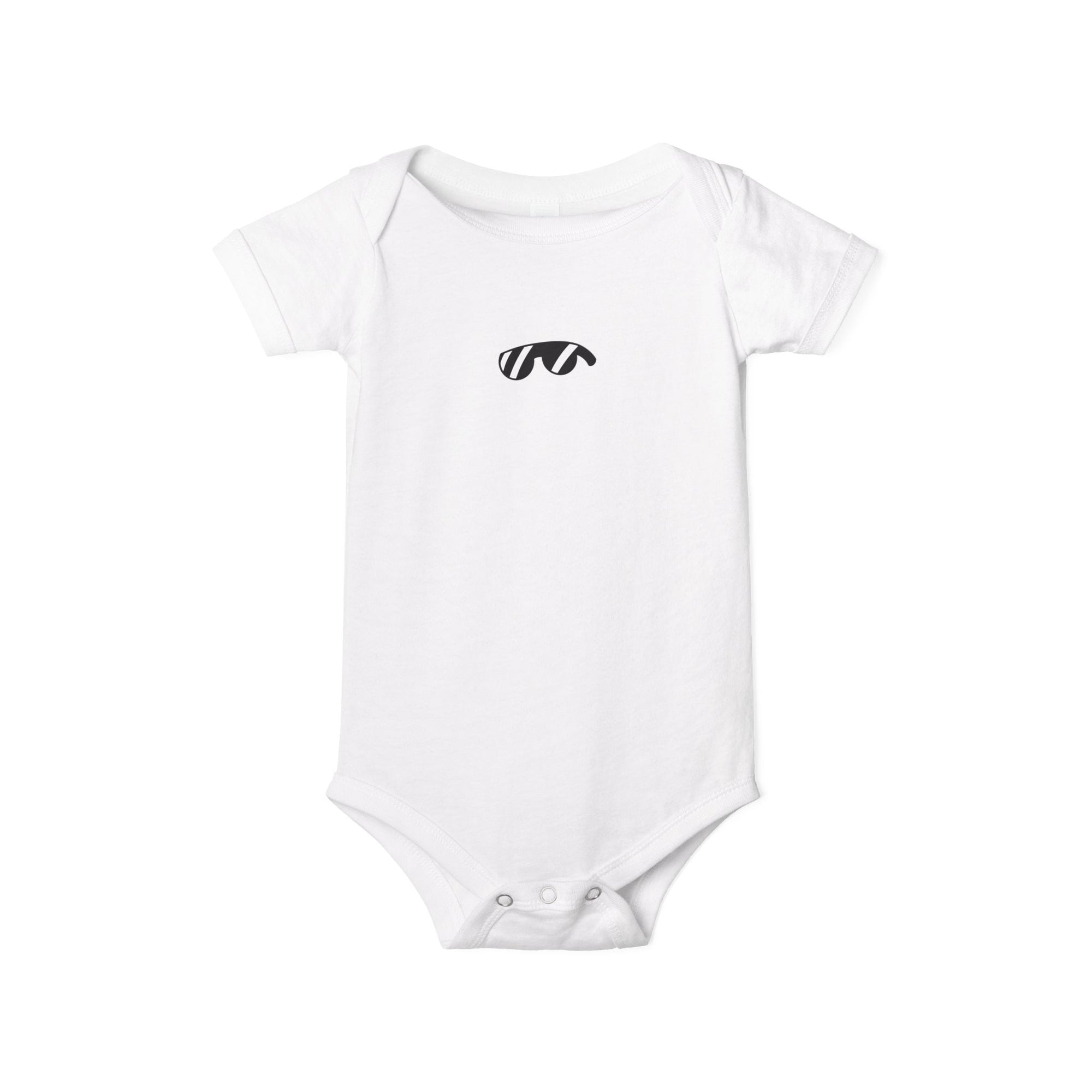 Minimalist Baby Onesie with Tiny Over Lounge Design - Infant Jersey One-Piece
