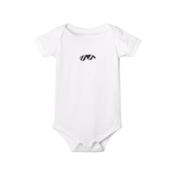 Minimalist Baby Onesie with Tiny Over Lounge Design - Infant Jersey One-Piece