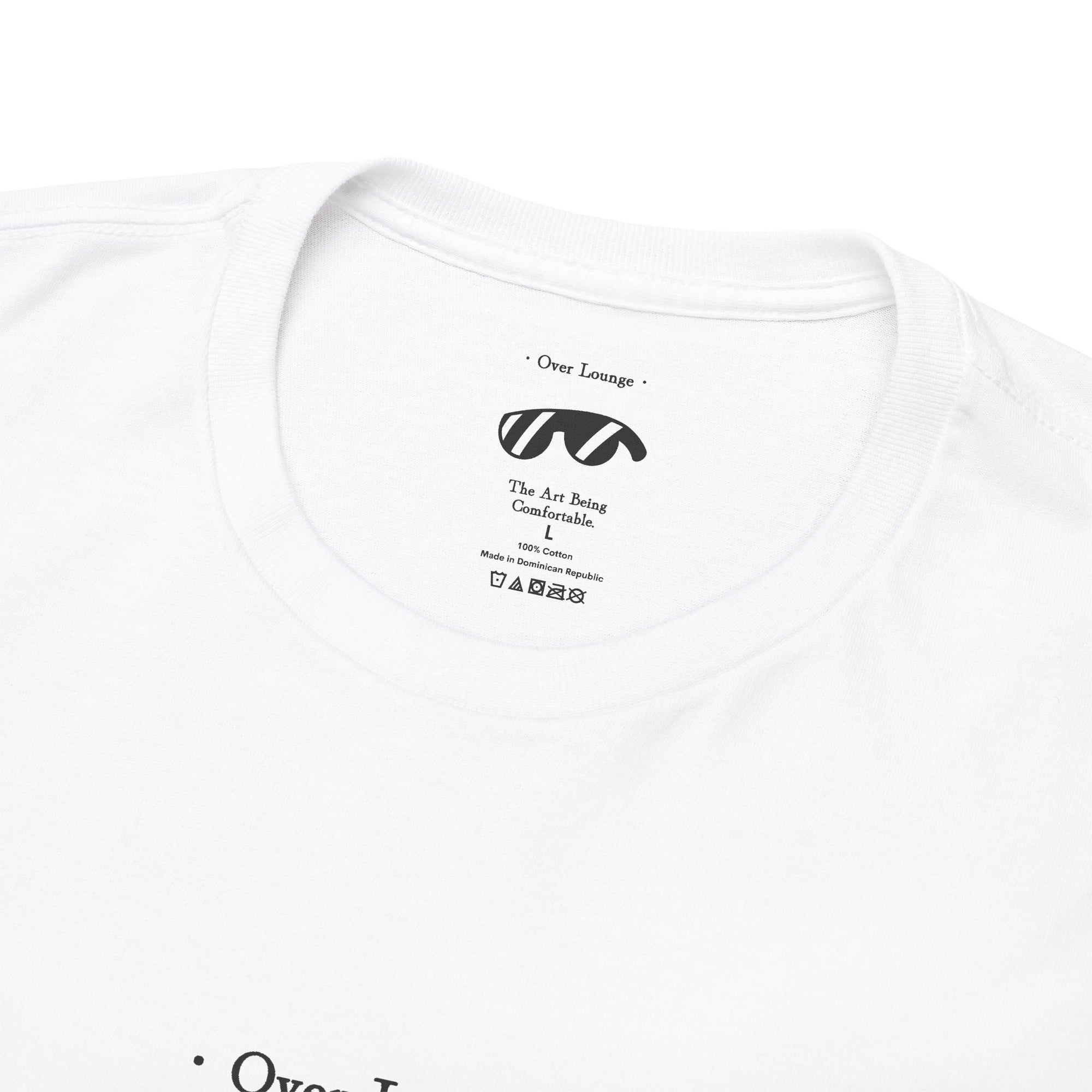 Minimalist "One Lounge" T-Shirt - Unisex White Graphic Tee