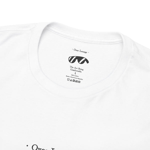 Minimalist "One Lounge" T-Shirt - Unisex White Graphic Tee