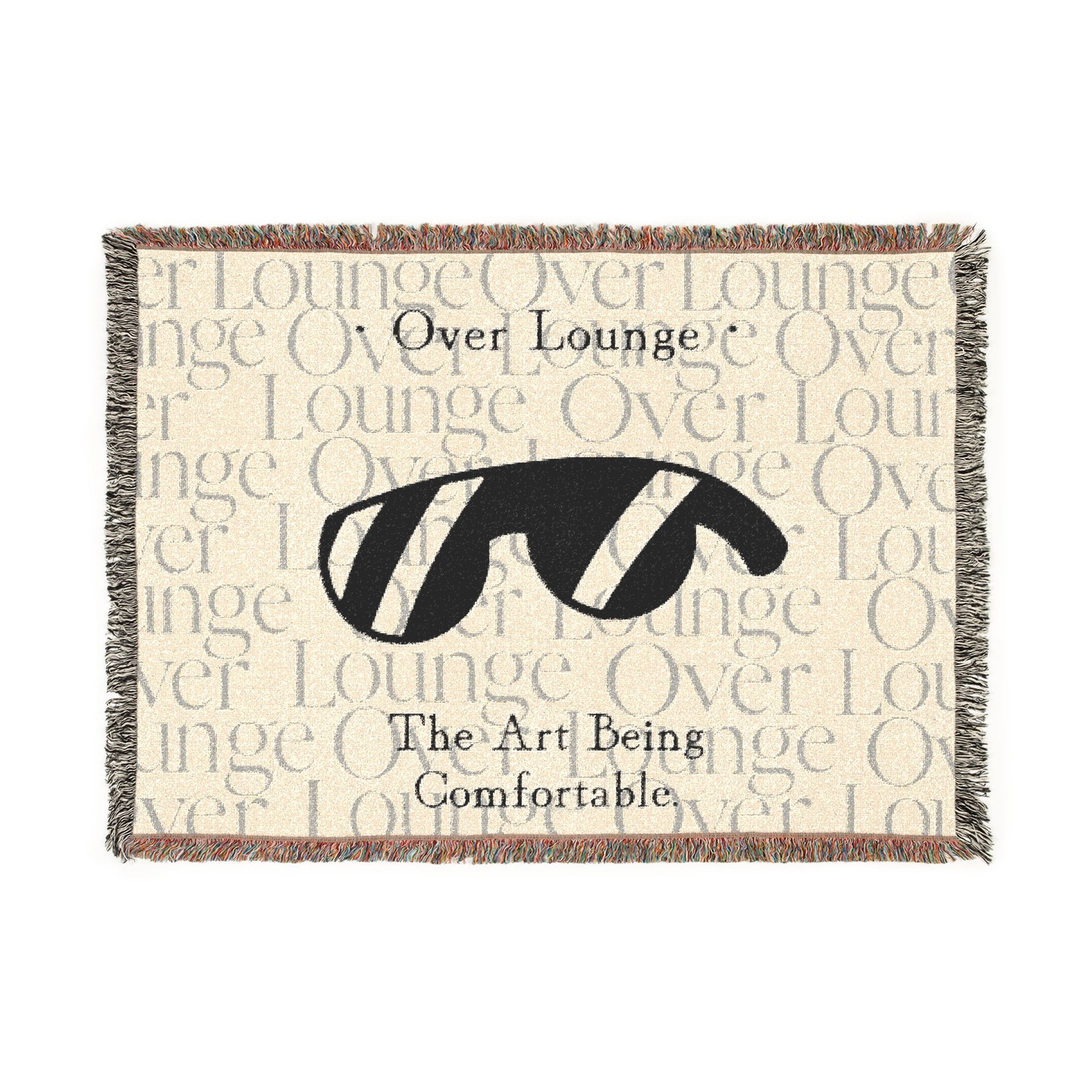 Over Lounge Woven Blanket Cozy Throw for Living Room