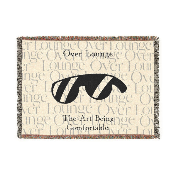 Over Lounge Woven Blanket Cozy Throw for Living Room
