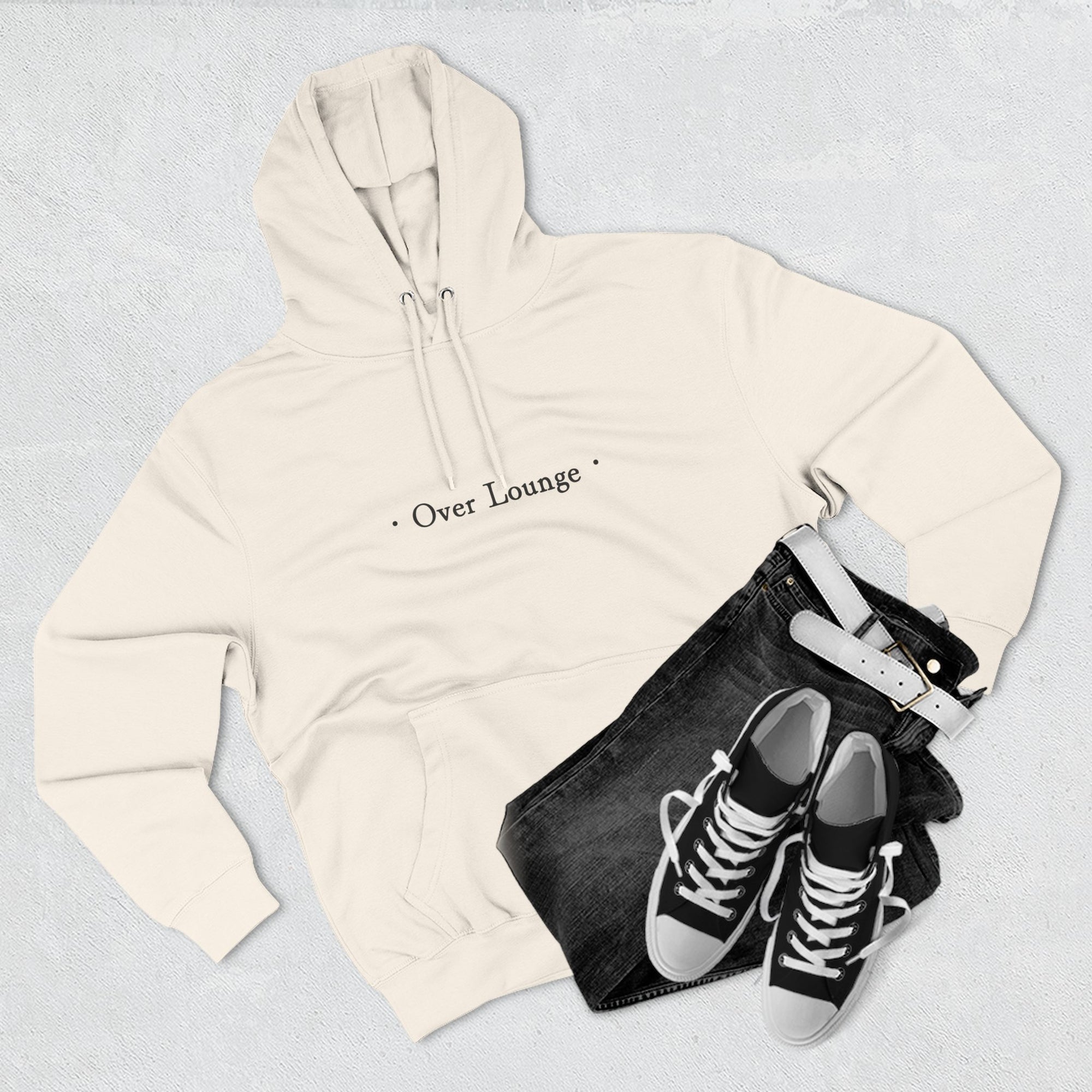 Over Lounge Logo Fleece Hoodie
