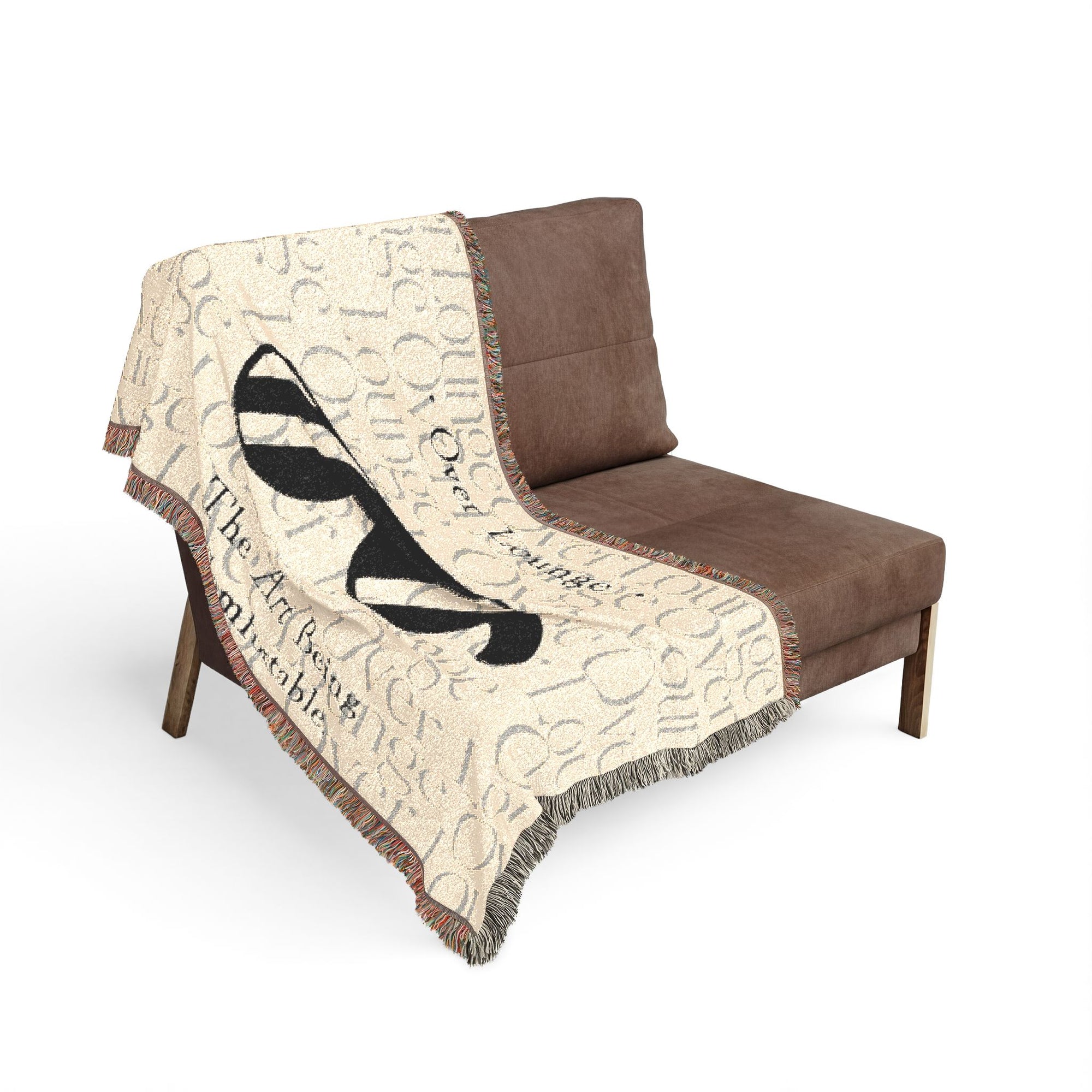 Over Lounge Woven Blanket Cozy Throw for Living Room