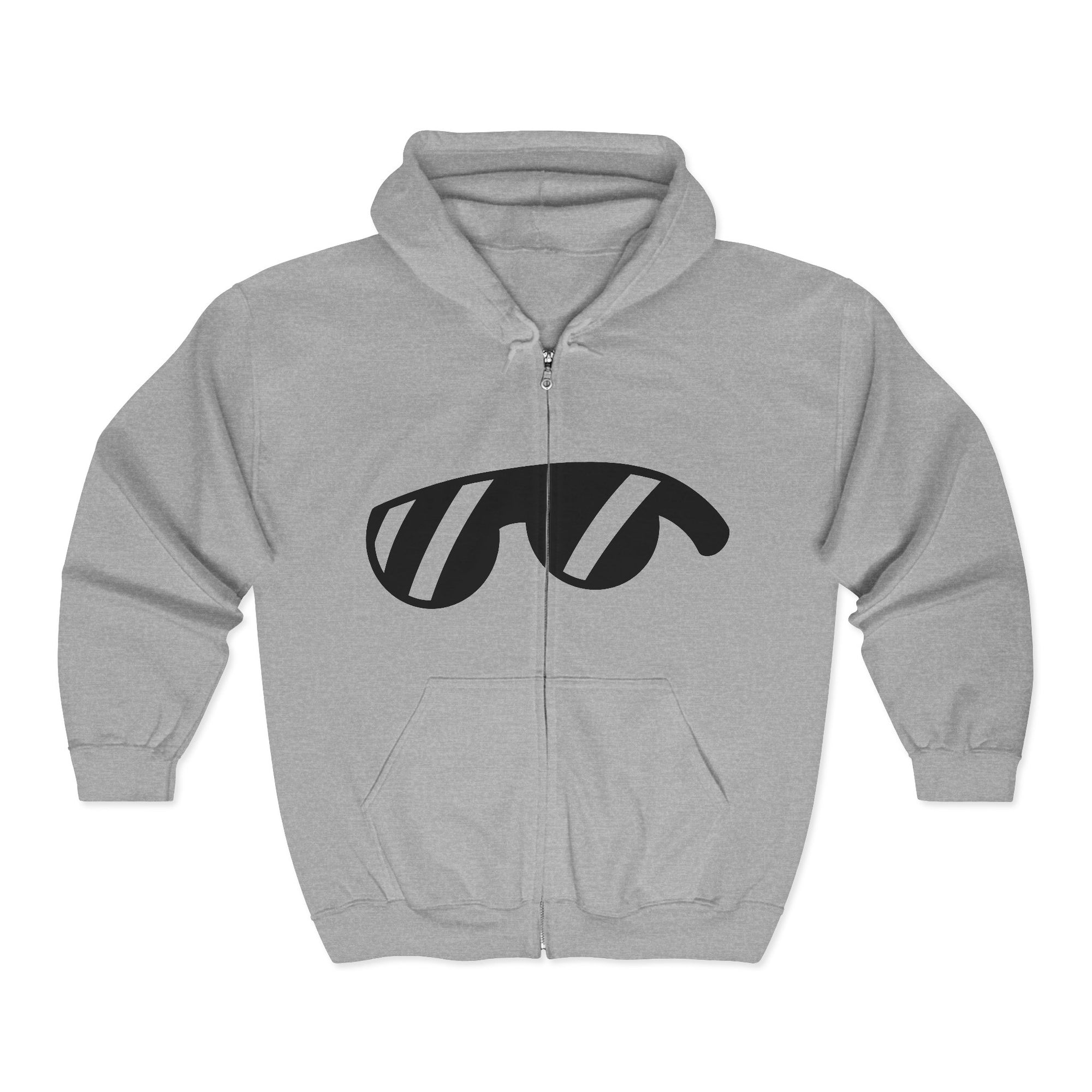 Over Lounge Zip Hoodie - Cool Graphic Full-Zip Sweatshirt