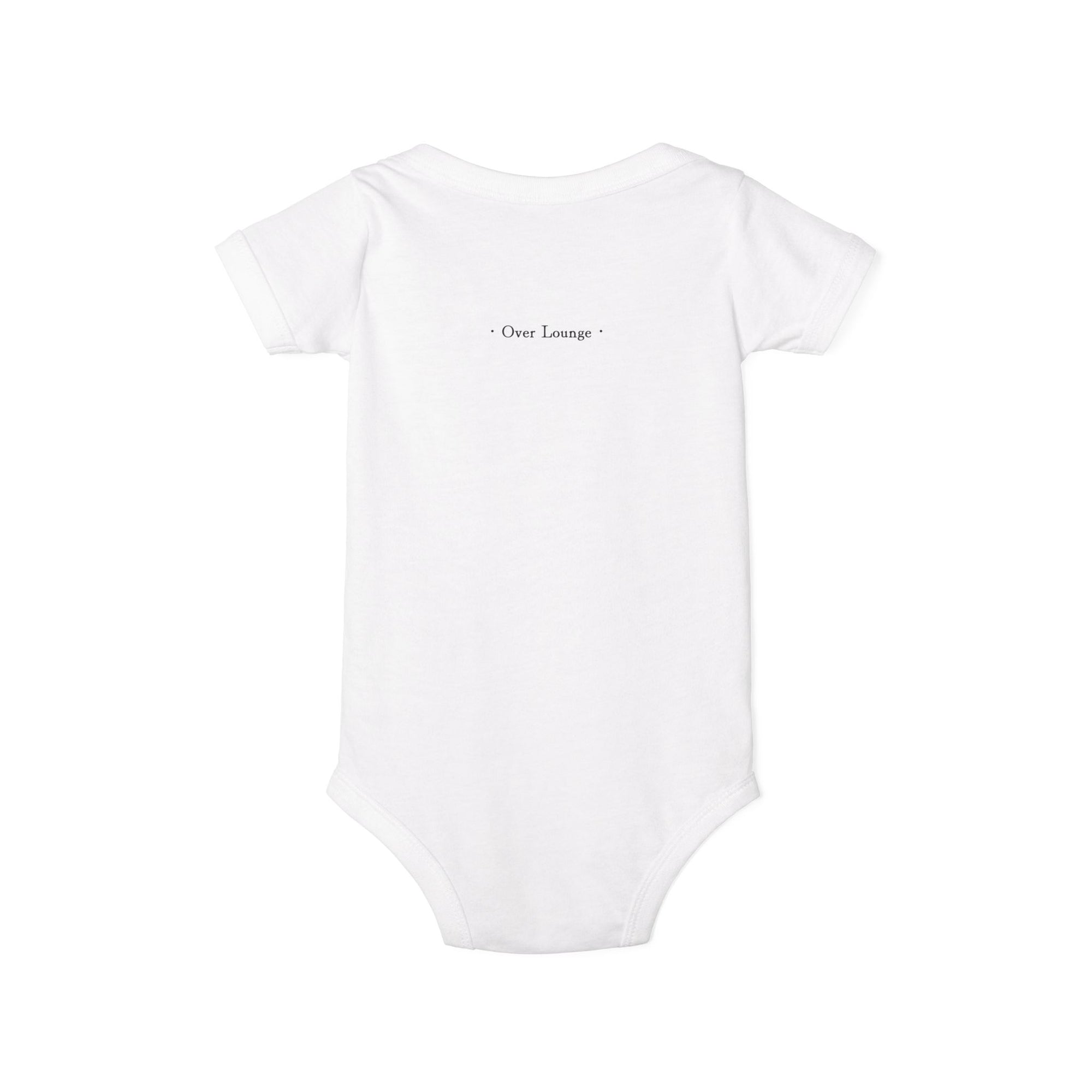 Minimalist Baby Onesie with Tiny Over Lounge Design - Infant Jersey One-Piece