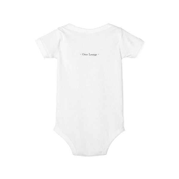Minimalist Baby Onesie with Tiny Over Lounge Design - Infant Jersey One-Piece