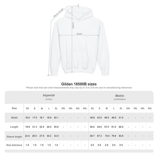 Youth Hoodie - 'Over Lounge' Graphic Kids Pullover