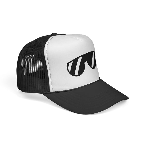Over Lounge Logo Trucker Cap - Retro Cool Mesh Baseball Hat