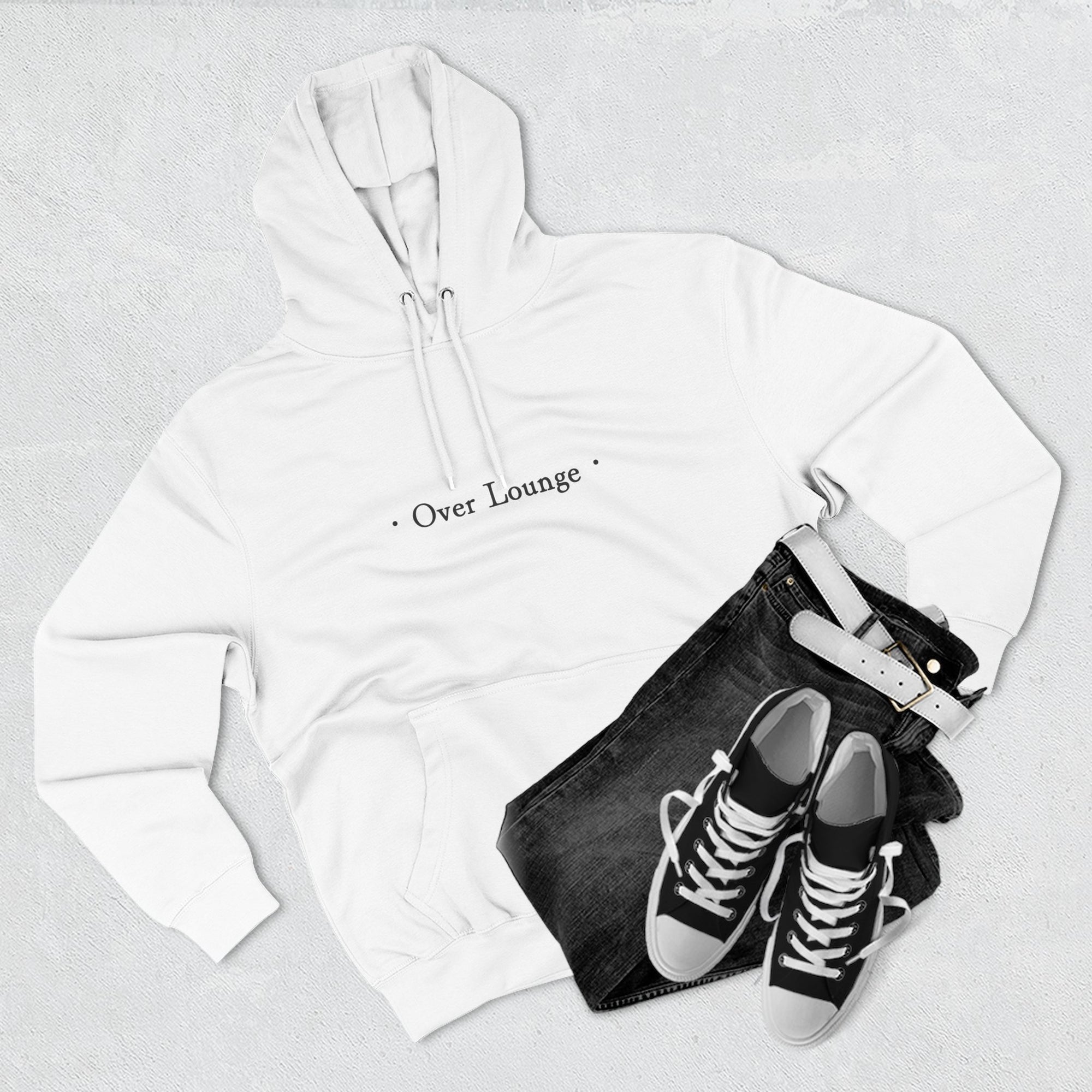 Over Lounge Logo Fleece Hoodie