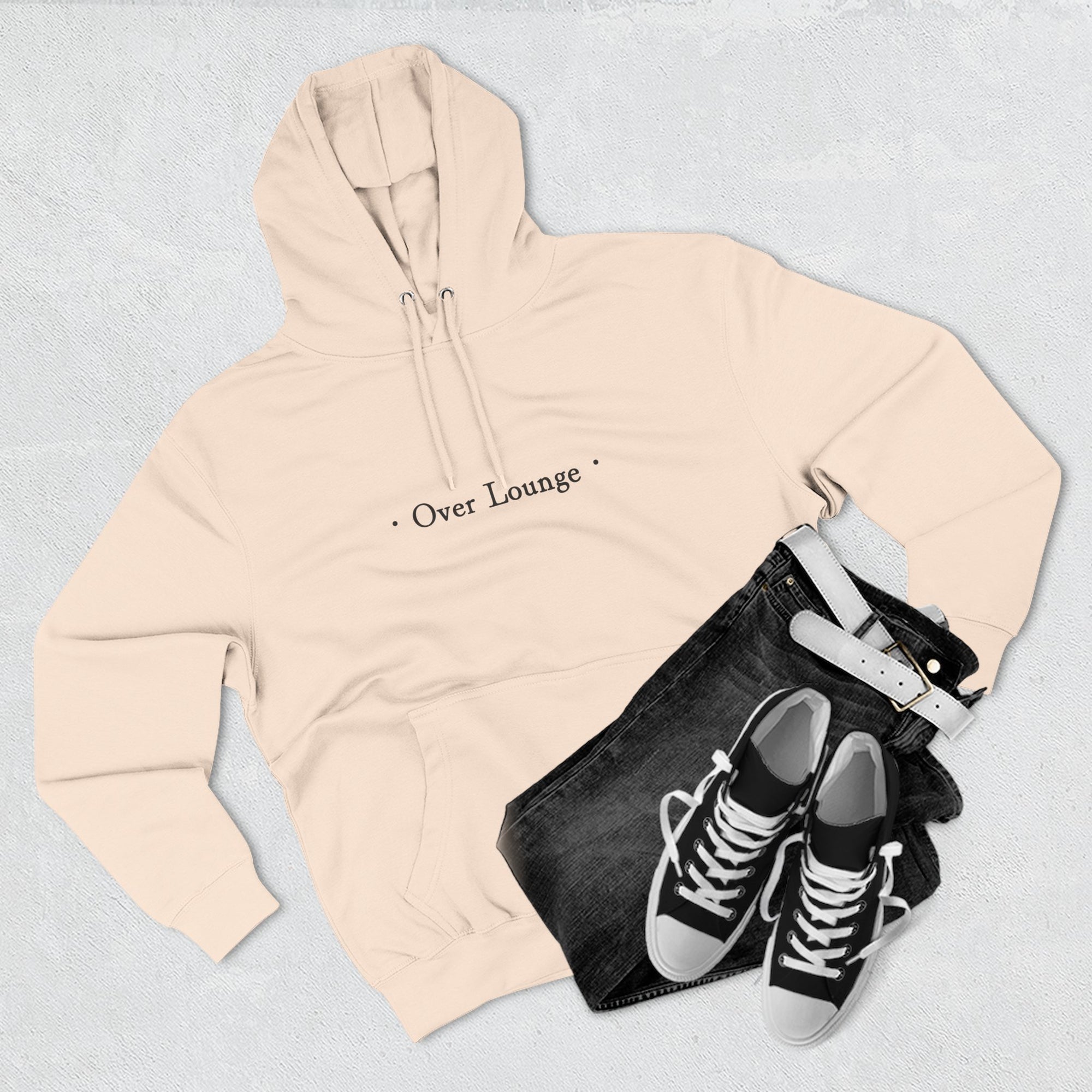 Over Lounge Logo Fleece Hoodie