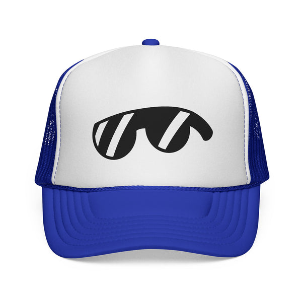 Over Lounge Logo Trucker Cap - Retro Cool Mesh Baseball Hat