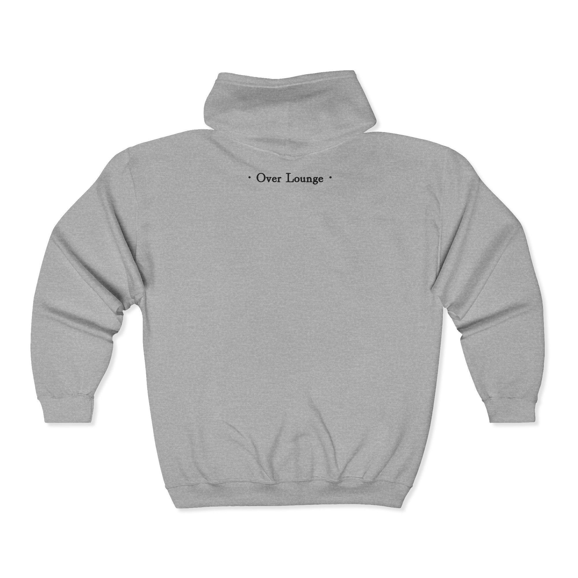 Over Lounge Zip Hoodie - Cool Graphic Full-Zip Sweatshirt
