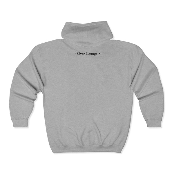Over Lounge Zip Hoodie - Cool Graphic Full-Zip Sweatshirt