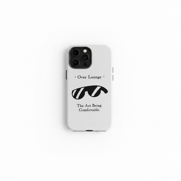 Over Lounge Phone Case - White Background Product Photo